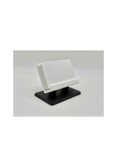 Modern Minimalist Masaüstü Kartvizitlik - 3d Tasarım Ofis Standı - Siyah Beyaz
