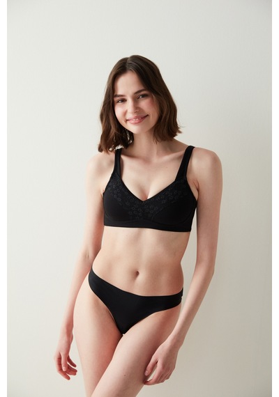 Penti Fresh Basic Siyah Tanga Külot Siyah