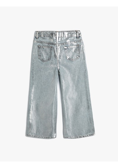 Koton Bol Paça Pamuklu Kot Pantolon - Wide Leg Jean Lıght Indıgo 4wkg40043ad Açık Mavi Koton Bol Paça Pamuklu Kot Pantolon - Wide Leg Jean Lıght Indıgo 4wkg40043ad Açık Mavi