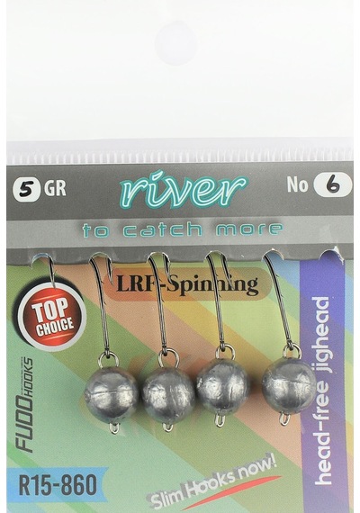 River Mafsallı Hareketli Jig Head 4p