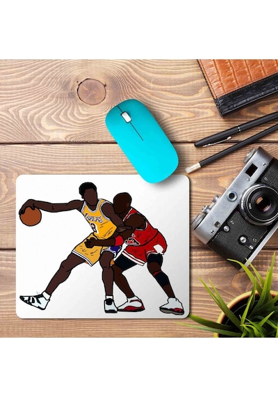 Basketbolcu Kobe Bryant Vs Michale Jordan Baskılı Mouse Pad Mousepad.jpg