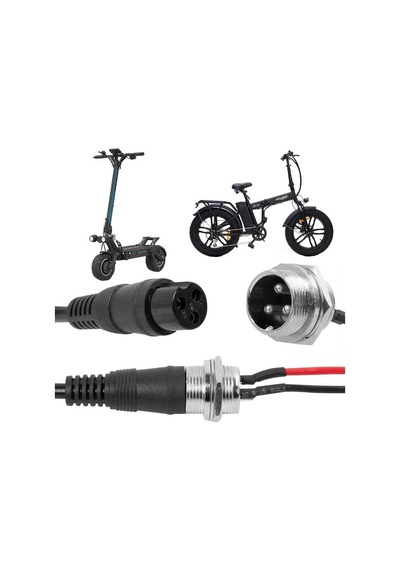 Powermaster 3 Pinli Ginger Elektrikli Bisiklet - Motosiklet - Araç Akü Şarj Konnektörü