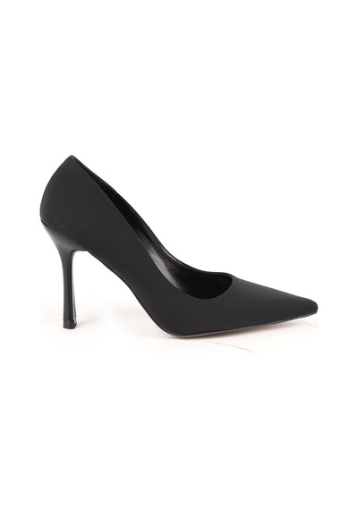 Libero L085.k1001 Klasik Sivri Burun Nubuk Kadın Stiletto Siyah