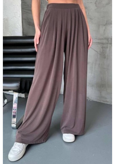 Feela Moda Premium Modal Kumaş Pileli Şalvar Kadın Pantolon 2012 Vizon