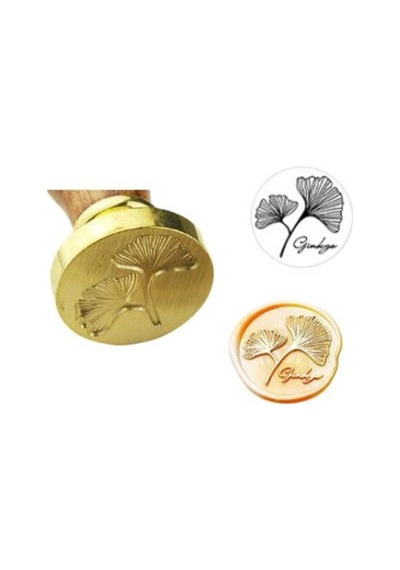 Mektup Damga Mühürü Gingko + 30 Mühür Mumu + Eritme Kaşığı