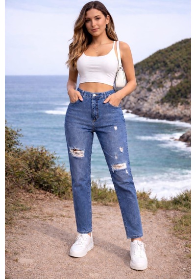Alexander Gardi Alexandergardi Özel Koleksiyon Denim Pantolon Mavi