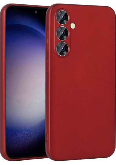 Galaxy S23 Fe Kılıf Zore Premier Silikon Kapak Kırmızı
