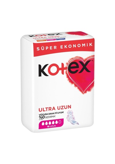 Ultra Uzun Hijyenik Ped, 18 Adet Ekonomik Paket İçerir