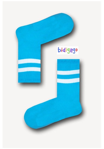 Unisex Çizgili Atletik Tenis Kolej Çorap 001