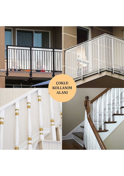 Çocuk Ve Evcil Hayvan Için Korkuluk Balkon  Merdiven Filesi 300