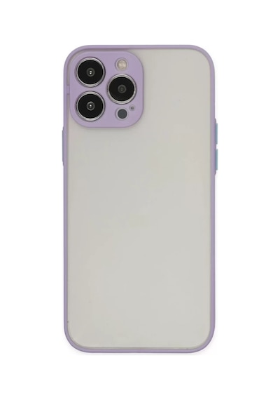 Newface Apple İphone 15 Pro Max Kılıf Montreal Silikon Kapak - Mor