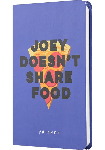 Mabbels Sert Kapak Lastikli Mini Defter Friends Pizza Mor 80 Yp 9x14 Dft-388289 Çok Renkli