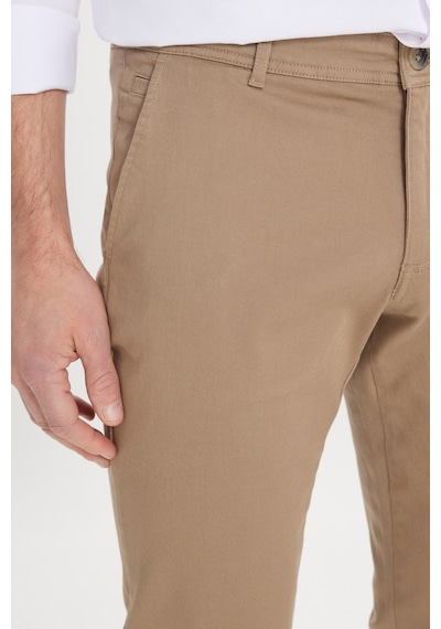 Ac&Co / Altınyıldız Classics Slim Fit Dar Kesim Pamuklu Esnek Chino Erkek Pantolon - Camel