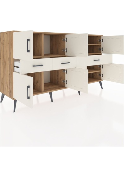Hyperion Konsol 5 Raflı 3 Çekmeceli 8 Kapaklı 176x44x99 Çam-aytaş Çam-aytaşı Hyperion Konsol 5 Raflı 3 Çekmeceli 8 Kapaklı 176x44x99 Çam-aytaş Çam-aytaşı
