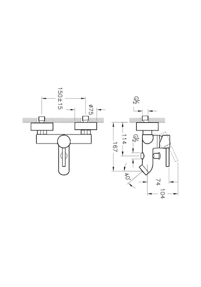 Artema Minimax S Banyo Bataryası A41994+ Shine Square El Duşu Krom