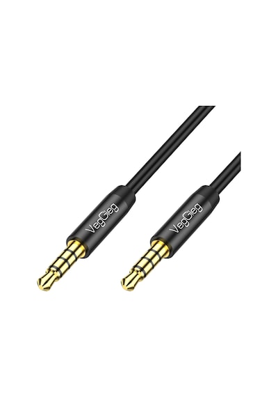 VegGieg 3.5mm Jack TRRS Hi-Fi AUX Mikrofon ve Ses Kablosu 3 Metre