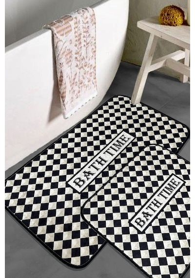 Chilai Home Piaso 2'li Set Banyo Halısı Djt Siyah