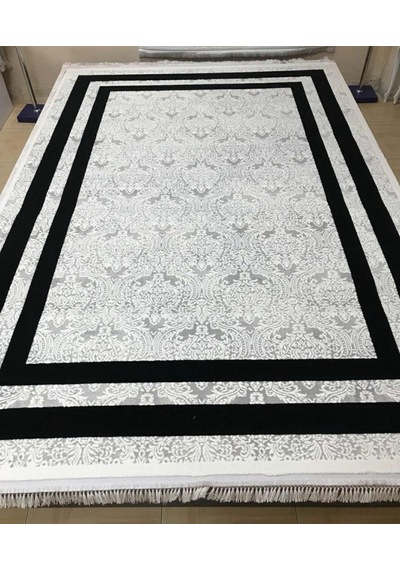 Padişah Halı Eternity Serisi 33263-090 Salon Oturma Odası Halısı Beyaz - Gri - Siyah