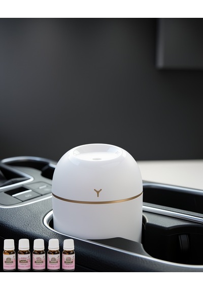 Mini Nemlendirici Usb Bağlantılı Led Işıklı 5 Esans Hediye
