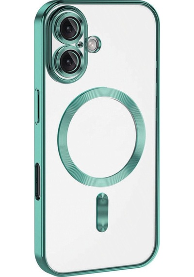 Apple Uyumlu  iPhone 16 Kılıf Kross Magneticsafe Kapak Turkuaz