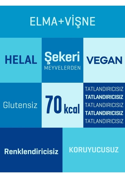 Mixmey Vişne Meyve Barı 24 Adet | Atıştırmalıklar – Vegan, Glutensiz, Koruyucusuz (20GR X 24 ADET)