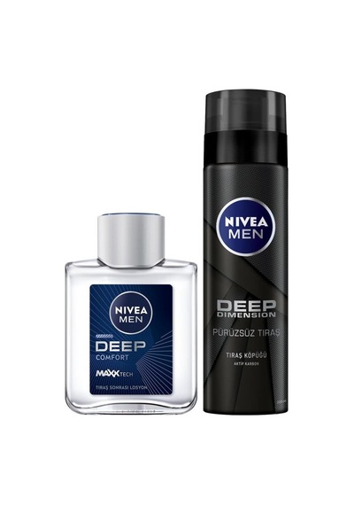 Men Erkek Deep Dimension Tıraş Seti, Tıraş Köpüğü 200ml Ve Tıraş Sonrası Losyon 100ml, Kaygan Tıraş