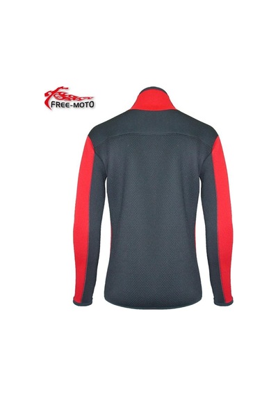 Free - Moto Free-Moto Motorsikletçi Neopren Kırmızı Polo Mont