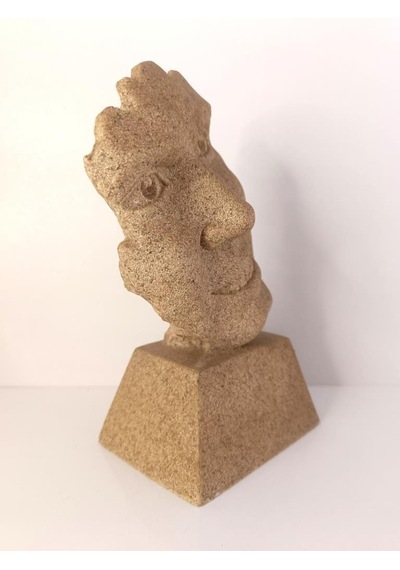 Biblo Gülen Adam Heykeli Hediye Sanat Ev Dekorasyon Ofis Masa Süsü Hediye Dekoratif