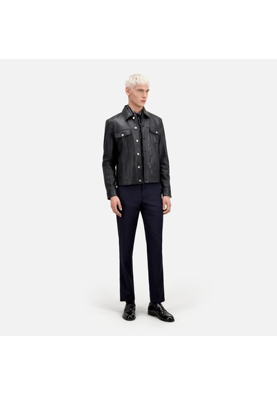The Kooples Erkek Siyah Deri Ceket