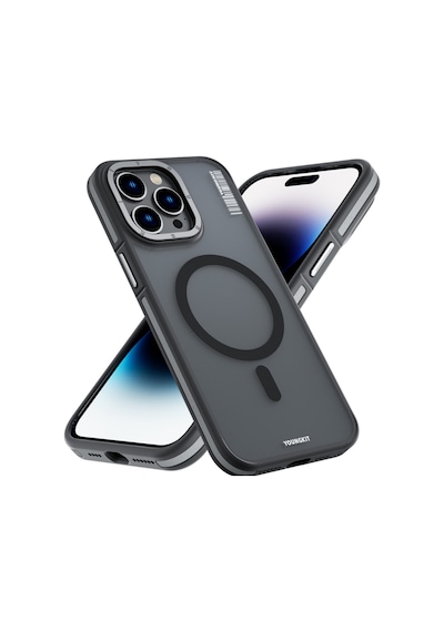 Youngkit Apple Uyumlu iPhone 14 Pro Max Kılıf Magsafe Şarj Özellikli Rock Sand Serisi Kapak
