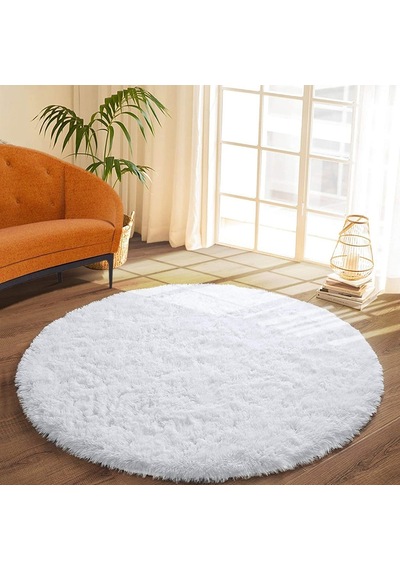 Rovigo Home Yuvarlak Tüy Dökmez Tavşan Tüyü Post Halı Yv