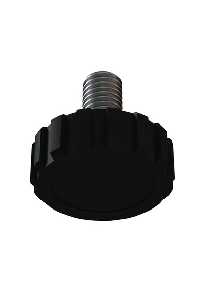 Cateksss M8 Ayar Vidası, Tırtıllı Vida, Bingo Ayak, Pingo Ayak Çap: 27 Mm Vida Uzunluğu 20 Mm Siyah - 22 Li Paket