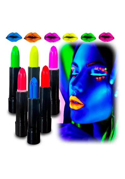 Go İthalat Glowpaint 6 Lı Neon Boya Uv Işıkta Parlayan Makyaj Seti 0 - 99