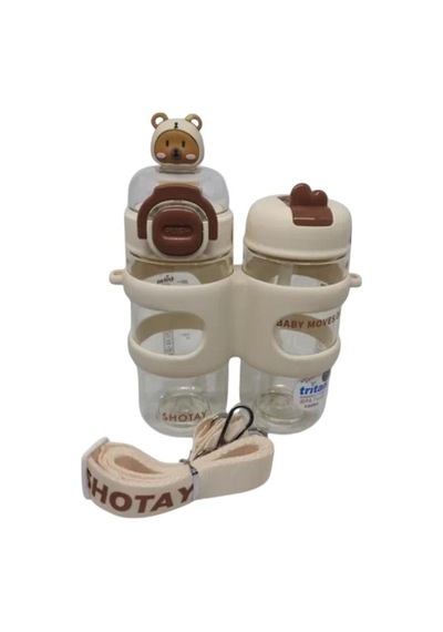 Shotay Çift Gözlü Tritan Matara 900 Ml. Renkli