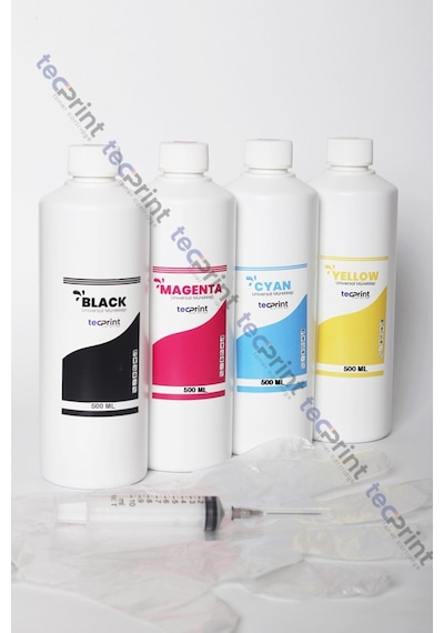 Tecprint Canon G1400 500 Ml Cmyk Uyumlu Mürekkep Seti +enjektör+eldiven