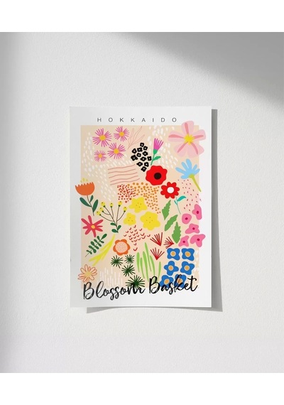 Çerçevesiz Poster Hokkaido Blossom Market