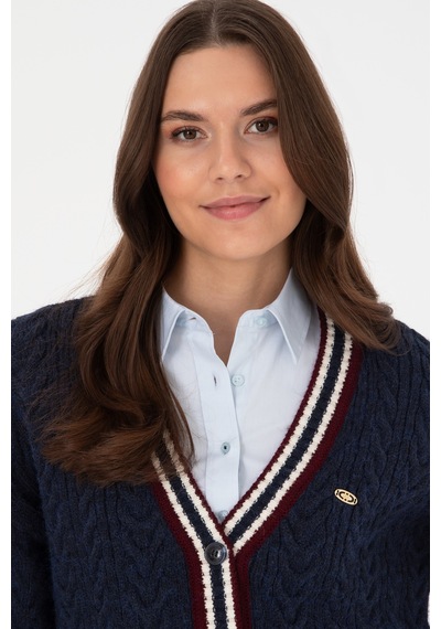 U.S. Polo Assn. U.s. Polo Assn. Kadın Lacivert Hırka Triko 50314775-vr033