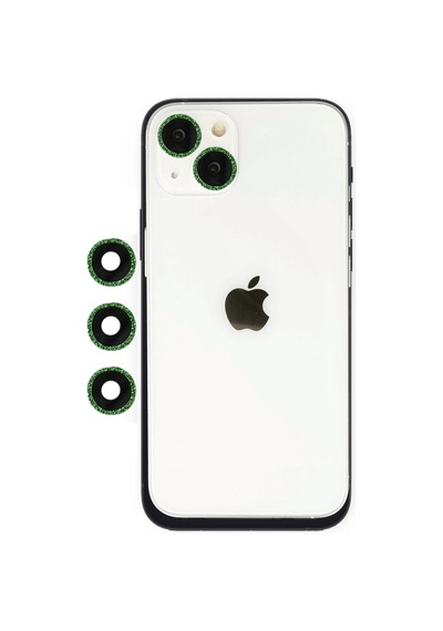 İphone 14 Shine Kamera Lens - Yeşil