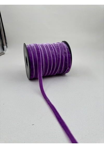 Paşateks- 1 Cm Düz Kadife-5 Metre Elektrik Çivit