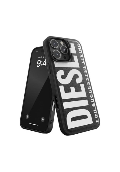 Diesel Apple iPhone 16 Pro Max Uyumlu Magsafe Destekli Core Kalıplı Kılıf - Siyah/beyaz