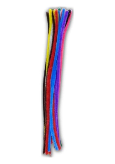 Şönil Renkli 50 Cm 25'li 1 Paket 50 Cm Renkli Tüylü Tel 25 Li 1 Paket