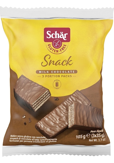 Schar Snack Glutensiz Çikolata Kaplı Fındıklı Gofret 6'lı 3 x 35 G