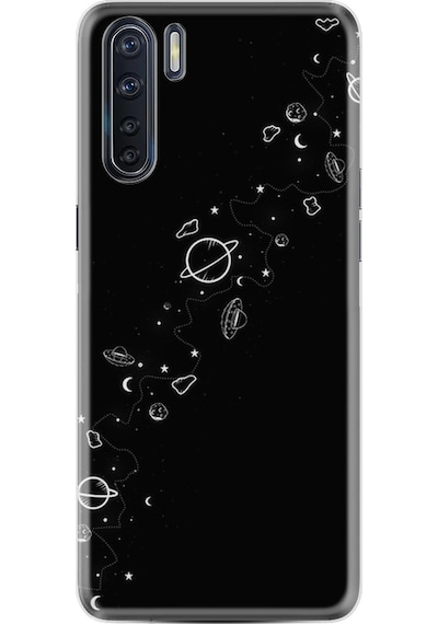 Oppo A91 Kılıf Silikon Planet 1620