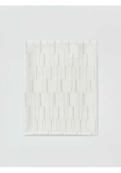 Beyaz Çizgili Runner 45x150 Cm