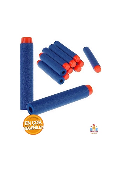 Nerf Silahları İçin Yedek 100 Parça Sünger Mermisi - Kesintisiz Eğlence