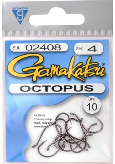 Gamakatsu Octopus  4 Siyah Olta Iğnesi 1/10