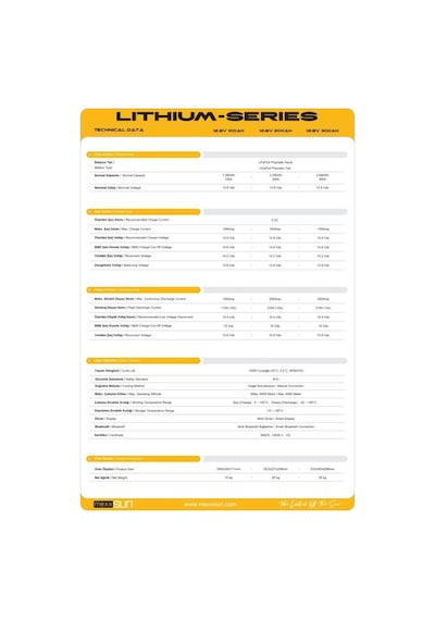 Mexxsun 3,84kwh Lityum Akü 12,8v 300ah Lifepo4