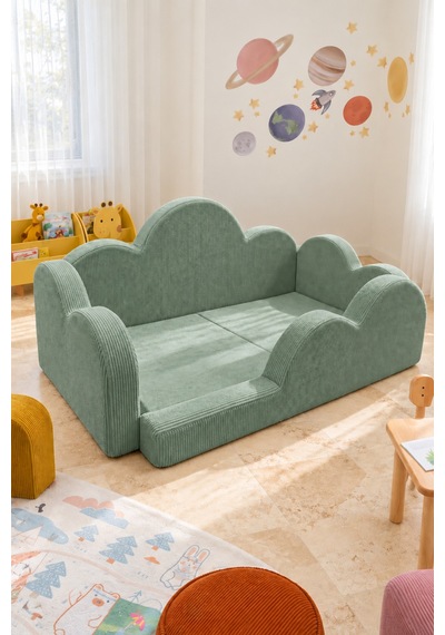 Funbed Junior Bulut Tasarımlı Çocuk Yatağı, Karyola Ve Oyun Matı Seti Yeşil - 938609351 Funbed Junior Bulut Tasarımlı Çocuk Yatağı, Karyola Ve Oyun Matı Seti Yeşil - 938609351