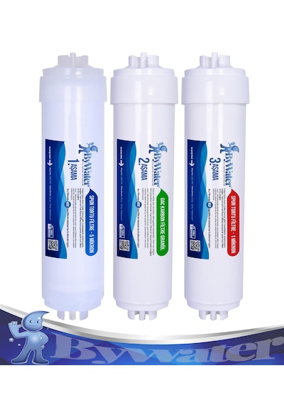 5 Aşamalı Coconut Karbonlu 5 Li Inline Filtre Seti 100gpd Yüksek Tds Memebranlı 100 Gpd Süper Plus (Kireçli Sular Için)