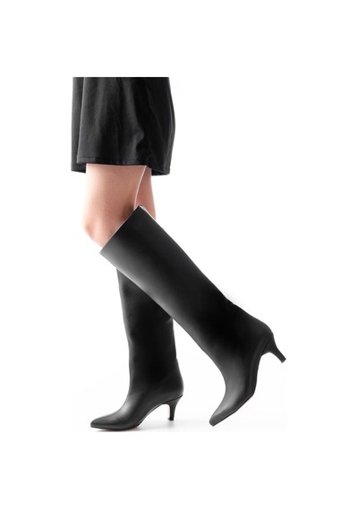Alemdarshop Syt-2025 Siyah Cilt Günlük Kadın Çizme Çok Renkli